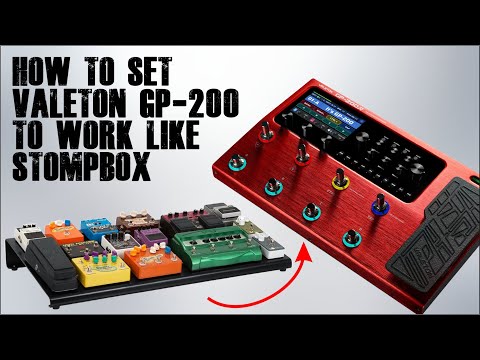 So stellen Sie Valeton GP-200 wie Stompbox ein