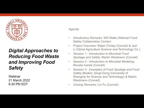 Webinar: Digital approaches to reducing food waste and improving food safety