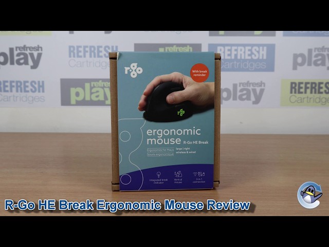 Vídeo relacionado con R-Go Tools Mouse Ergonomico R-Go He Break Con Software Di Pausa, Grande [lunghezza Della Mano = 185 Mm], Mancini, Bluetooth, Nero (ergonomic Mouse la