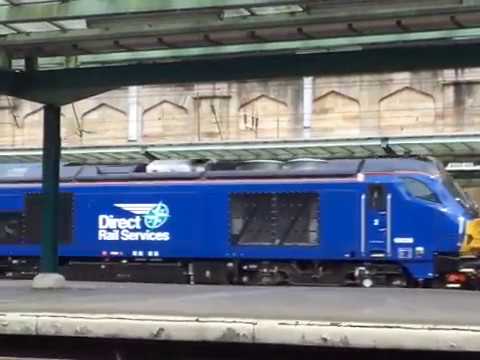 The Class 68 ‘UKLight’ DRS Blue Livery No.68028 was hauling with Set of Tracks passing at Carlisle.