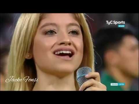 Karol Sevilla sings The National Anthem of Mexico (20/11/2018)