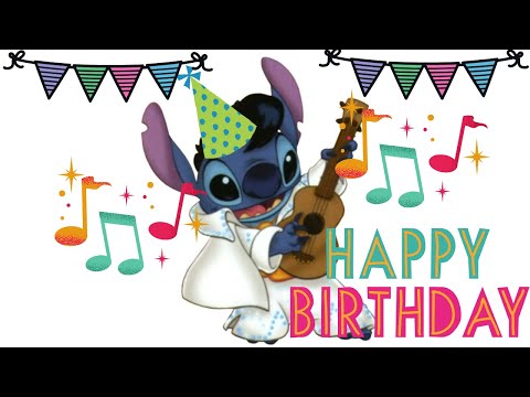 FELIZ CUMPLEAÑOS COMICS / Canción de Cumpleaños Estilo Rock & Roll / Stitch y Elvis #monicabroce