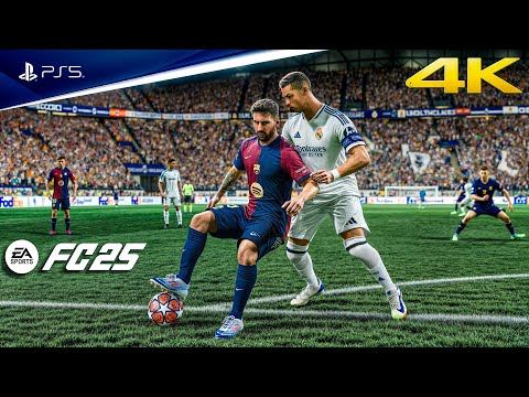 FC 25 - Barcelona vs. Real Madrid Ft. Messi, Ronaldo, | UEFA Champions League Final | PS5™ [4K60]