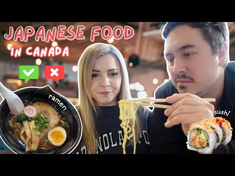 我們在加拿大品嚐了日本料理 😅🍜🇨🇦 ft.@AbroadinJapan (We Tried Japanese Food in Canada 😅🍜🇨🇦 ft. @AbroadinJapan)