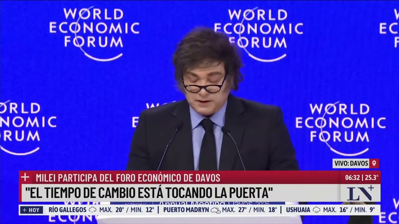 Con fuertes críticas a Davos, Milei dijo que la Argentina es un ejemplo y apuntó al wokismo