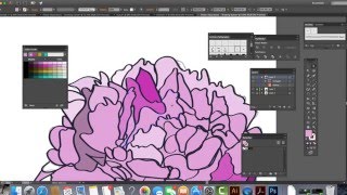 Vector Art Speed Video: Peony