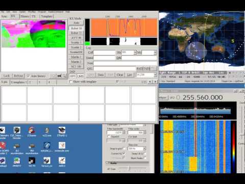 UHF SATCOM - Pirate SSTV Transmission - 2014.03.16 04:11