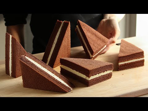 Chocolate Sandwich Cake with Buttercream | Soft Chocolate Cake