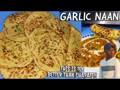 GARLIC NAAN BREAD || How to make soft garlic naan bread at home || Naan recipe