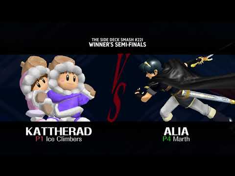 The Side Deck Smash #221 - KatTheRad (Ice Climbers) vs Alia (Marth) - Winner's Semi-Finals - SSBM