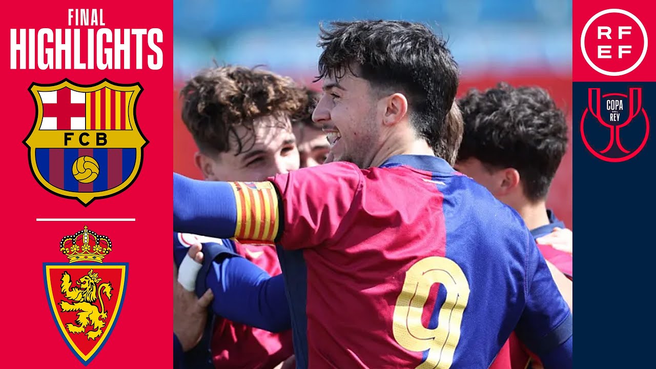 RESUMEN | FC Barcelona 5-0 Real Zaragoza | Copa del Rey Juvenil | Final