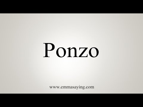How To Say Ponzo