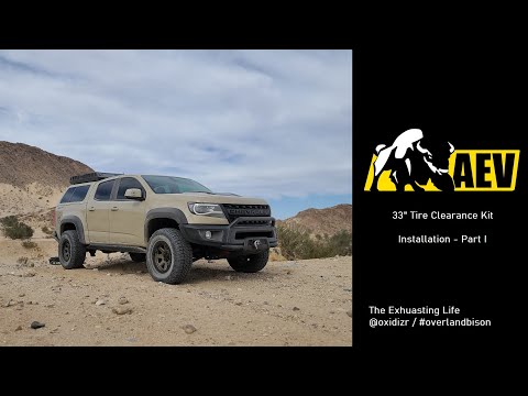 Colorado ZR2 - Bison Fender & Fender Flare trimming for 33" tires (Front)
