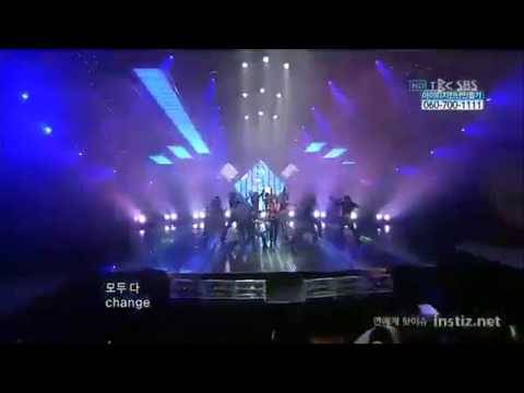 [HD} 100124 Hyuna(4minute) & Junhyung(Beast B2st) - Change @ Inkigayo