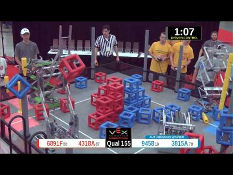 2015 VRC Arts Q155 - 6891F 4318A vs 9458 3815A - 37 to 61 - VEX Worlds 2015 - Arts Division