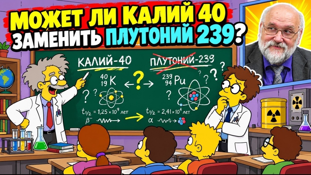 Может ли калий 40 заменить плутоний 239?