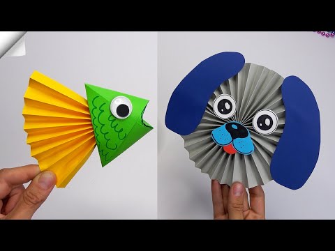 6 DIY paper crafts Moving paper TOYS Easy paper crafts