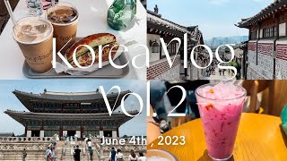 Korea Vlog Vol. 2 | 安国オシャレカフェ | 北村韓屋村 | 景福宮 | 広蔵市場 | 現地人オススメタッカンマリ | 韓国のスタバ | 2023年6月 【韓国Vlog】