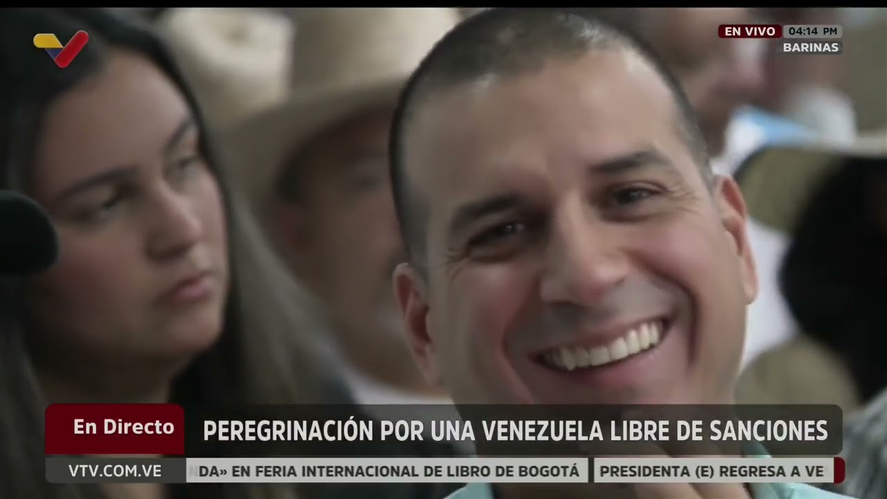 Diosdado Cabello en Barinas, peregrinación contra las sanciones, 28 de abril de 2026