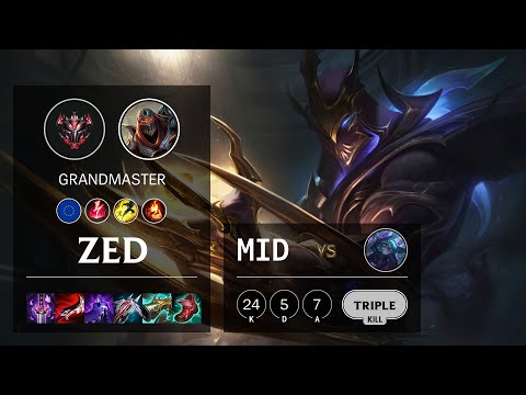 Zed Mid vs Vex - EUW Grandmaster Patch 11.21