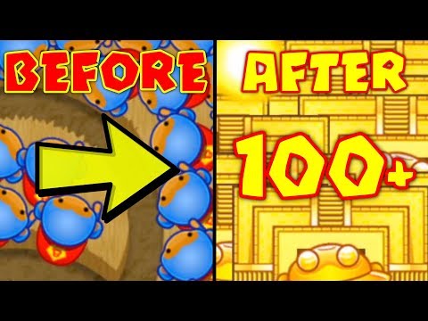 INSANE LATE GAME :: 100+ TEMPLES In BOOSTY BANANZA - Bloons TD Battles