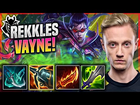 REKKLES IS A BEAST WITH VAYNE! - G2 Rekkles Plays Vayne ADC vs Aphelios! | Season 11
