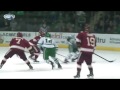 UND hockey -  full clip Shane Gersich spin-o-rama 3x3 OT goal vs Denver - 11/11/16