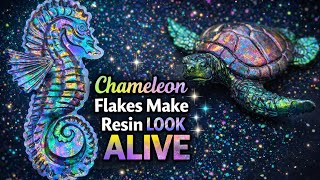 Chameleon Flakes Make Resin Pieces Shine Like Nothing Else
