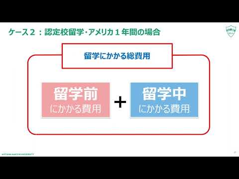 【年度共通】留学とお金について～早めの資金準備を～