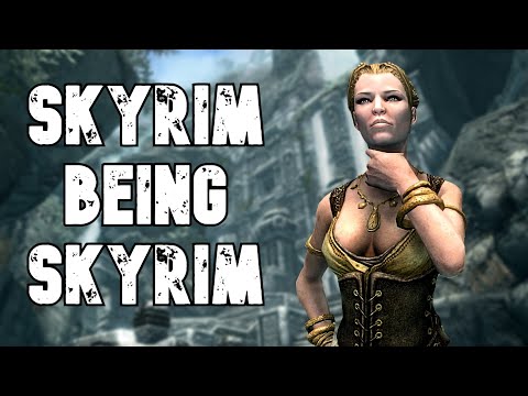 Skyrim being Skyrim for 16 minutes and 24 seconds straight