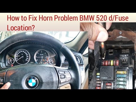 How to Fix Horn Problem BMW 520 d/Fuse Location?#shorts #FuseLocationBMW520d