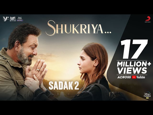 Shukriya Lyrics by Jubin nautiyal and kk - SADAK 2 new song lyrics