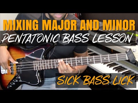 SICK BASS LICK | MIXING THE MAJOR AND MINOR PENTATONIC