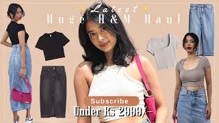 H&M Try On Haul| Denim Skirt, Crop Tops | #hm #hmhaul #hmjeans #h&mindia