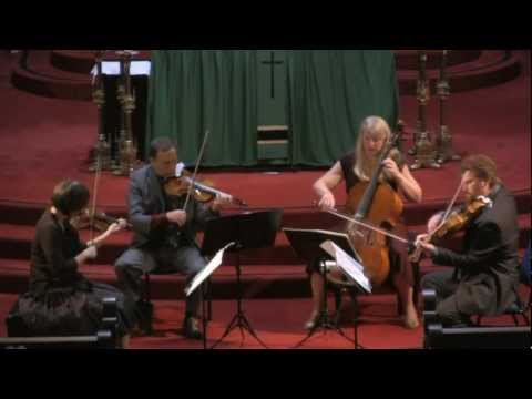 Cypress String Quartet perform Dvorak String Quartet No.13 in G major Op.106 - Mvt 3