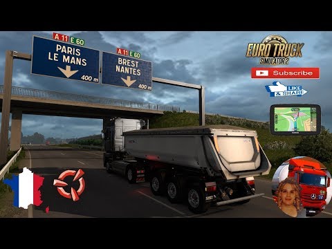 Euro Truck Simulator 2 (1.35) Tour of France Rennes to Brest Renault Magnum + DLC's & Mods