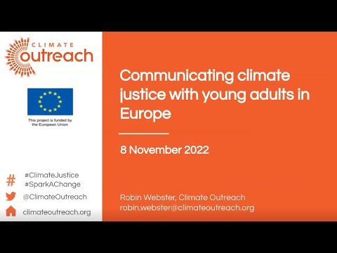 Communicating climate justice with young adults in Europe