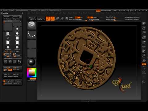Brushes and Alphas in ZBrush