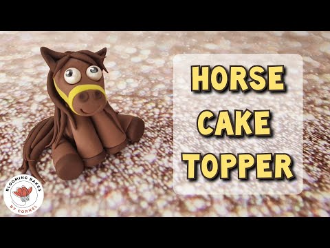 How to make a fondant horse cake topper