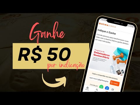 Queima Diaria como ser afiliado e ganhar R$50 por indicação