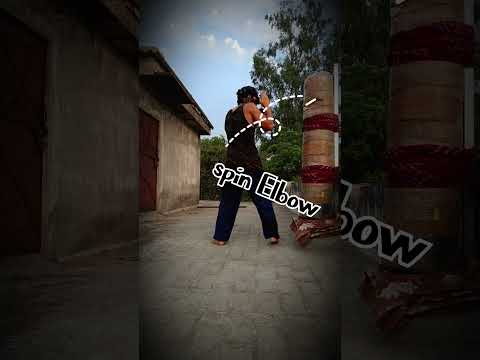 Epic Spinning Elbow 😱 #muaythai #mma