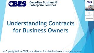 Contracts for Business Owners 101 in Canada