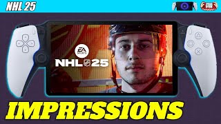 NHL 25 on the Sony PlayStation Portal - PS5 Impressions
