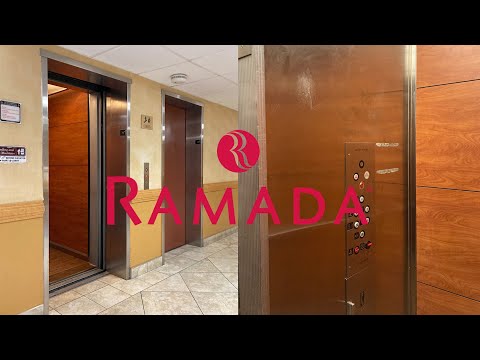 SCARY United States Hydraulic Elevators - Ramada Hotel - Sacramento, CA