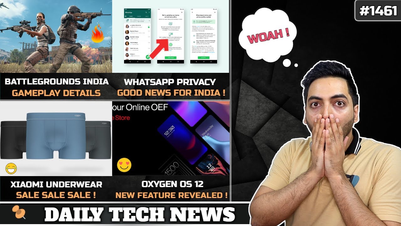 Battlegrounds Mobile India Gameplay,WhatsApp Policy Canceled,Android Phones At Risk,Xiaomi Underwear