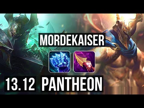 MORDEKAISER vs PANTHEON (TOP) | 1200+ games, 6 solo kills, 8/1/0, 1.2M mastery | EUW Master | 13.12