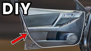 DIY 2010-2013 Mazda 3 Front Door Panel Removal | How To Remove Mazda 3 Door Panels