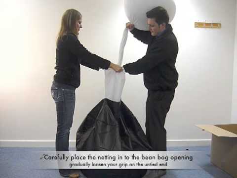 How to fill a bean bag in less than 60 seconds