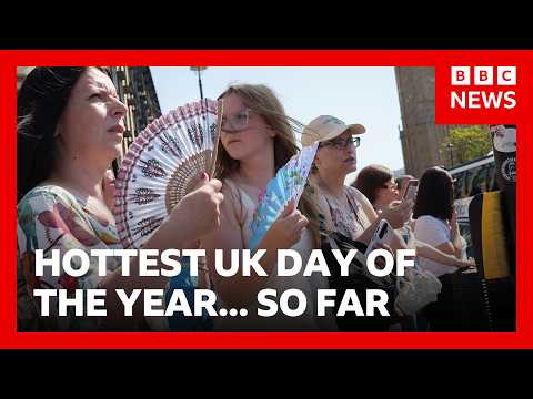 UK records hottest day of the year, but are people getting used to it? | BBC News