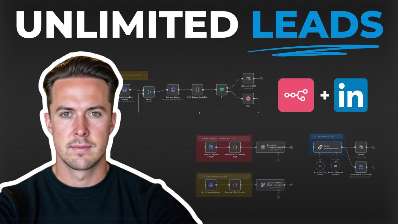 How I Extract LinkedIn Leads Automatically Using n8n